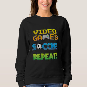 Moletom Videos games Soccer Engraçado Citação Dizendo Gráf