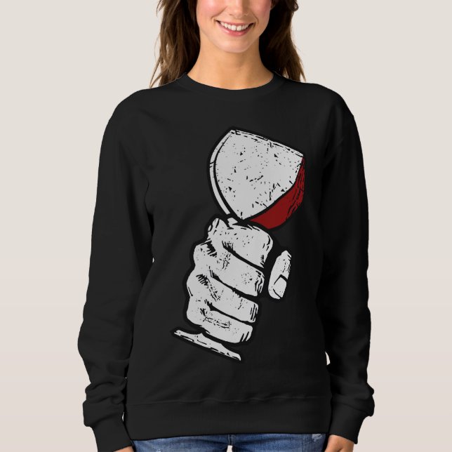 Moletom Vidro de Vinho de Grunge (Frente)