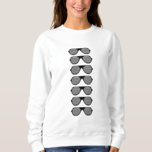 Moletom Vidros negros casuais, blusas