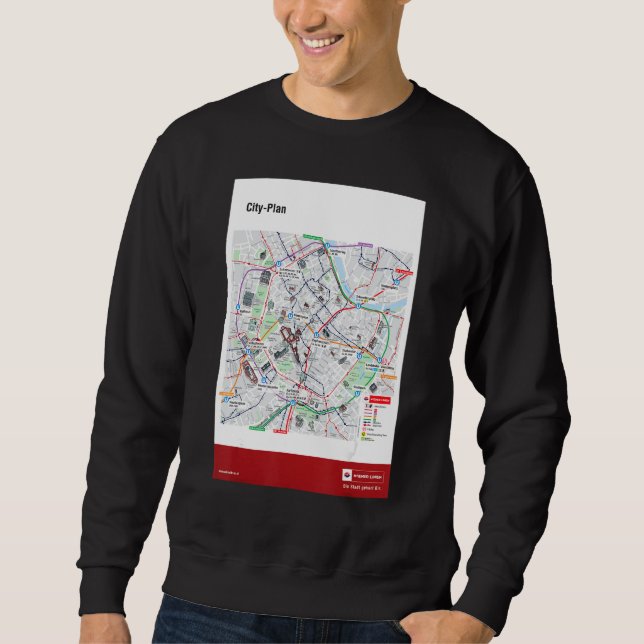 Moletom Vienna city plan (Frente)
