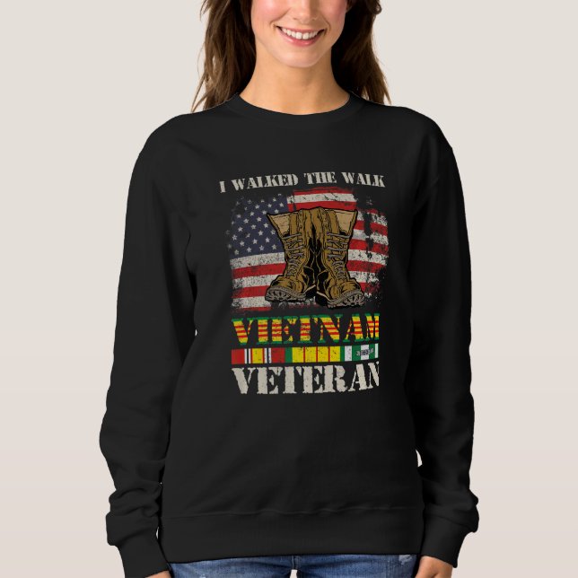Moletom Vietnam War  Vietnam Veteran  Us Veterans Day Prem (Frente)