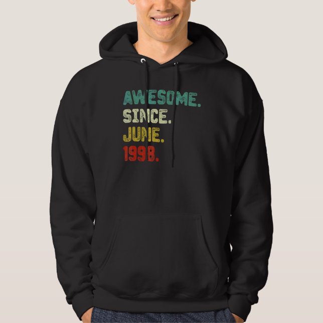 Moletom Vigésimo Quarto Aniversário Desde Junho De 1998 24 (Frente)