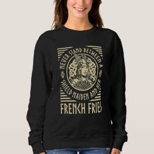 Moletom Viking Shield Maiden French Fries Norse Valhalla