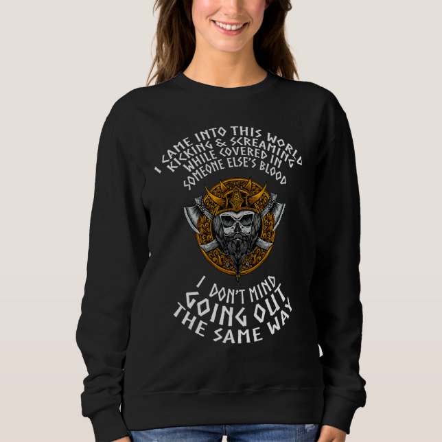 Moletom Viking Shirt, Norse Man Odin & Valhalla, (Frente)
