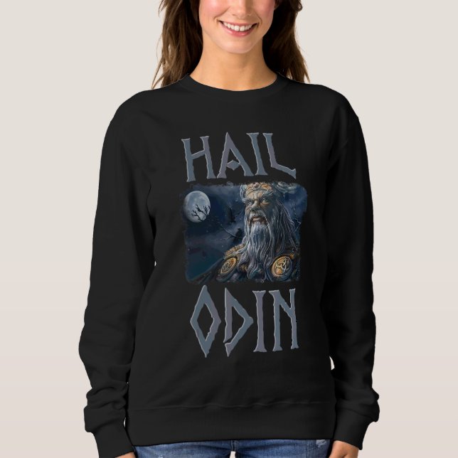Moletom Viking Viking Valhalla Odin Thor Martelo Nordmann  (Frente)