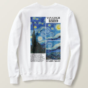 Moletom Vincent Van Gogh Noite Estrelada 1889 Arte 