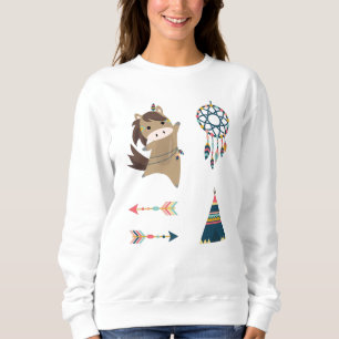 Moletom Vinheta de Cavalo Indiano Set Ponny Rider Catcher