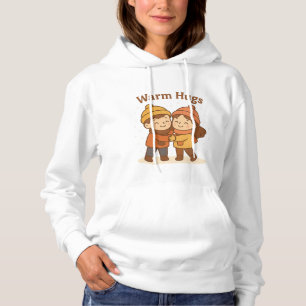 Moletom Vinheta de desenho animado - Abraços de Menino e R