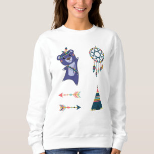 Moletom Vinheta-Urso-Índio, Apanhador de Sonhos-Urso