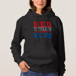 Moletom Vinho Tinto e Vinho Azul 4 de Julho para Bebedores