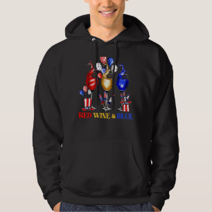 Moletom Vinho Vermelho e Azul 4 de julho Vinho Vermelho Az