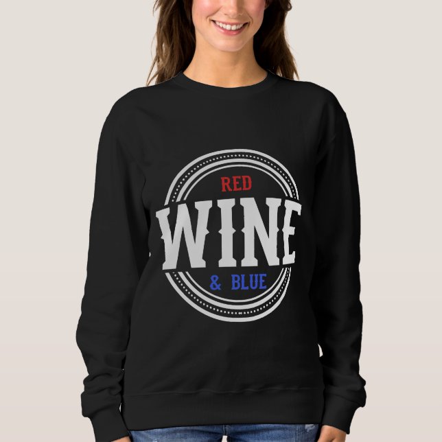 Moletom Vinho Vermelho E Vinho Azul (Frente)