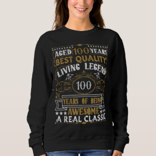 Moletom Vintage 100th Birthday Roupa Mens 100th Birthday