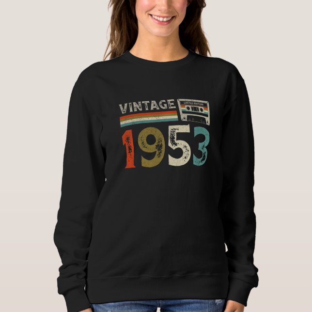 Moletom Vintage 1953, 70, Aniversário (Frente)
