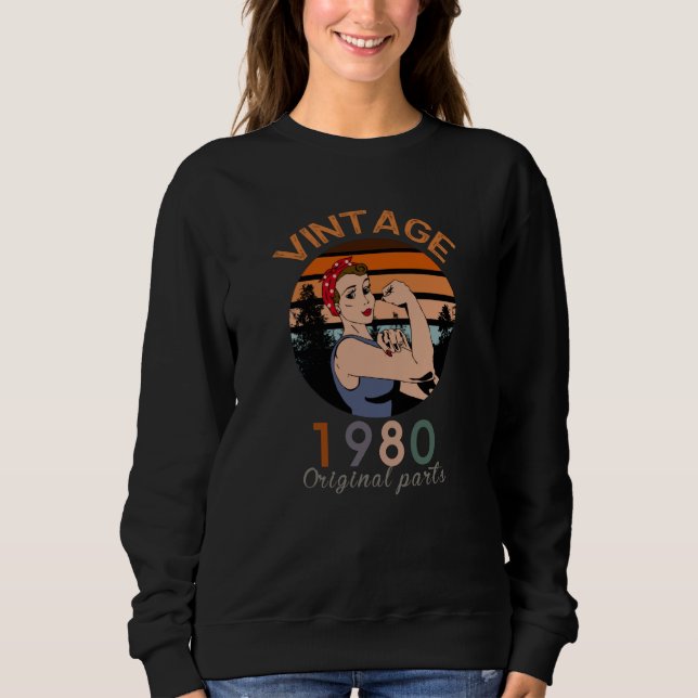 Moletom Vintage 1980 Partes originais (Frente)