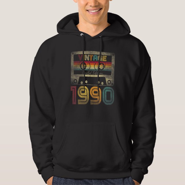Moletom Vintage 1990 32nd Birthday Ideas Men Him (Frente)