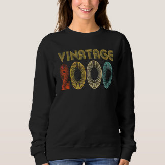 Moletom Vintage 2000 22 Anos Meninos E Meninas 22. º Nasci