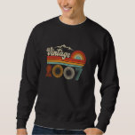 Moletom Vintage 2007 Retro 18th Birthday 18 Anos Apresente<br><div class="desc">Vintage 2007 Retro 18º Aniversário 18 Anos Homens Presentes Mulheres</div>