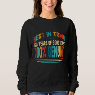 Moletom Vintage 60th Birthday Roupa Womens Mens 60th Bi