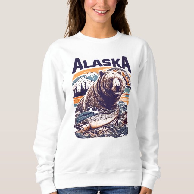 Moletom Vintage Alaska Nature (Frente)