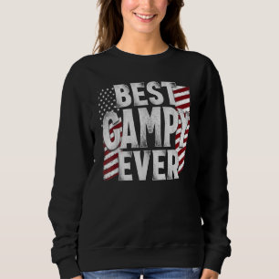 Moletom Vintage American Flag Best Gampy Alguma Vez For Pa
