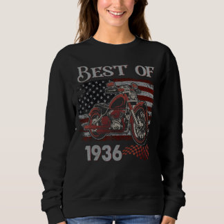 Moletom Vintage American Flag Best Of 1936 Motorcycle Birt