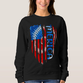 Moletom Vintage American Flag 'merica Patriotic 4th