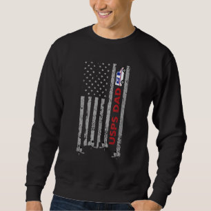 Moletom Vintage American Flag Postal Worker Pai Outdoor Fa