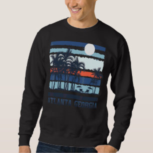 Moletom Vintage Atlanta Georgia Summer Viagem 80s Beach So