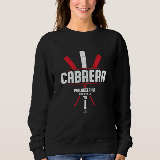 Moletom Vintage Baseball Bat Gameday Jean Cabrera Philadel (Frente)