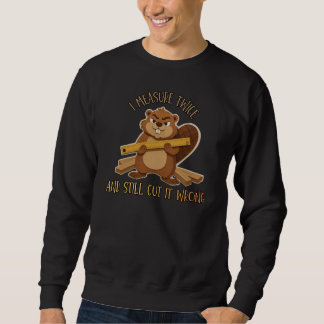 Moletom Vintage Beaver Woodworker – Eu Ainda Meço Duas Vez