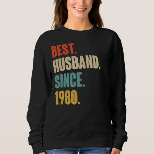 Moletom Vintage Best Husband Desde 1980, 42nd Wedding Aniv