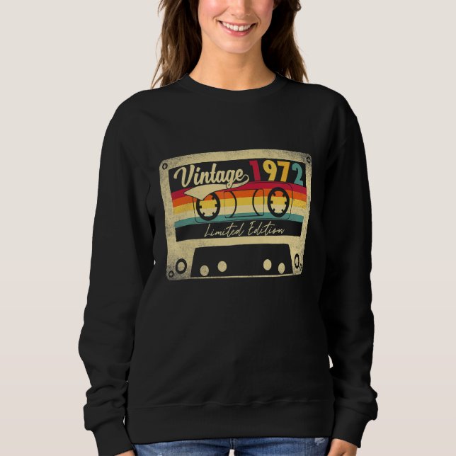 Moletom Vintage Best Of 1972 50th Birthday (Frente)