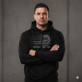 Moletom Vintage Biker USA Flag Helmet Skull Hoodie