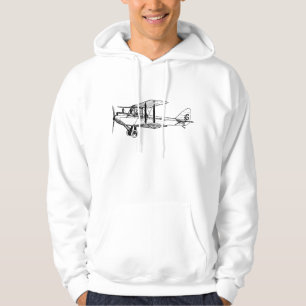 Moletom Vintage Biplane - Preto