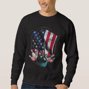 Moletom Vintage Boliche American Flag Boliche