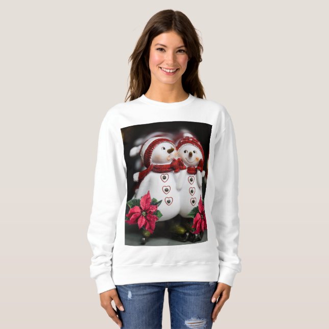 Moletom Vintage Boneco de Neve do Papai Noel (Frente Completa)