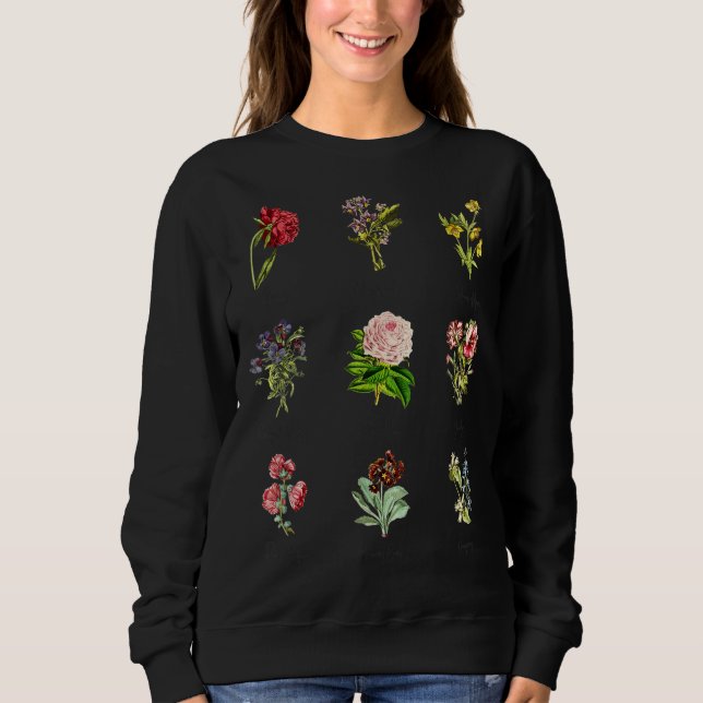 Moletom Vintage Botânica Floral Flower Tee (Frente)