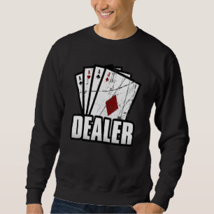Moletom Vintage Casino Dealer Croupier Poker Dealer