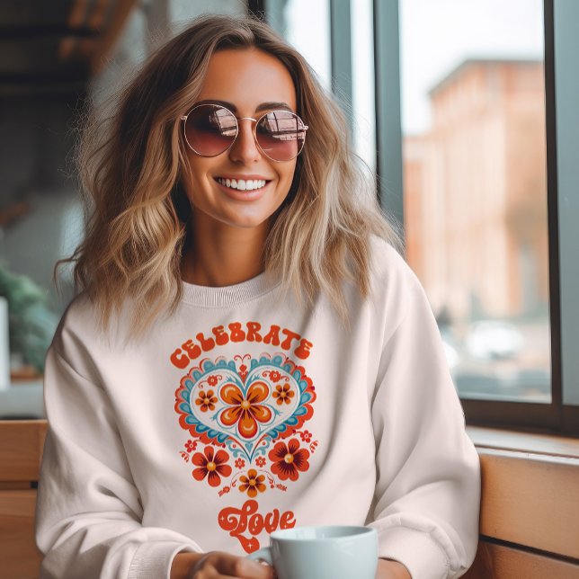Moletom Vintage Celebrate Love (Criador carregado)