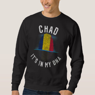 Moletom Vintage Chad Flag Está No Meu Dna Chade
