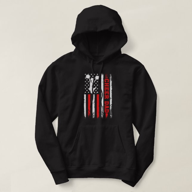 Moletom Vintage Cheer Pai Americano Flag Cheerhead/D (Frente do Design)