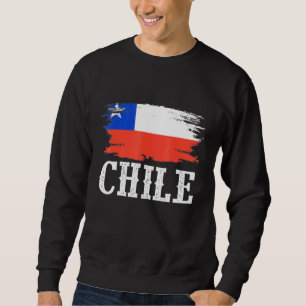 Moletom Vintage Chile Flag I Love Chile