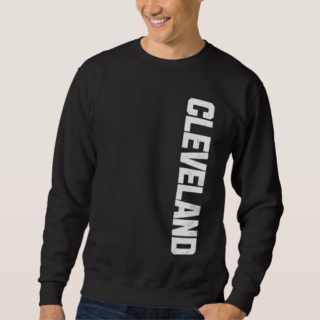 Moletom Vintage Cleveland USA Hometown Pride Varsity Cleve (Frente)