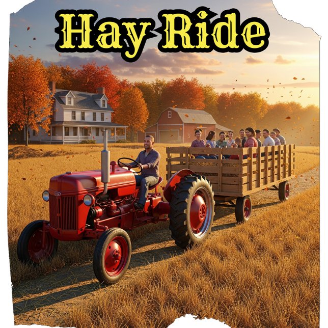 Moletom Vintage Country Fall Hay Rides (Criador carregado)