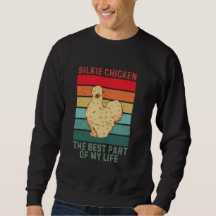 Moletom Vintage Cute Silkie Chicken A Melhor Parte Do Meu 