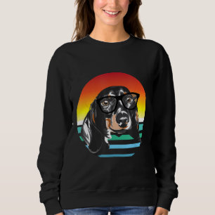 Moletom Vintage Dachshund Dog Sun Cute Sunglass Doxie Gi