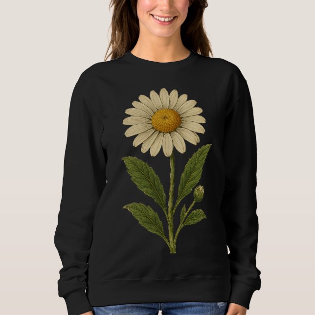 Moletom Vintage Daisy Basic sweatshirt (Frente)