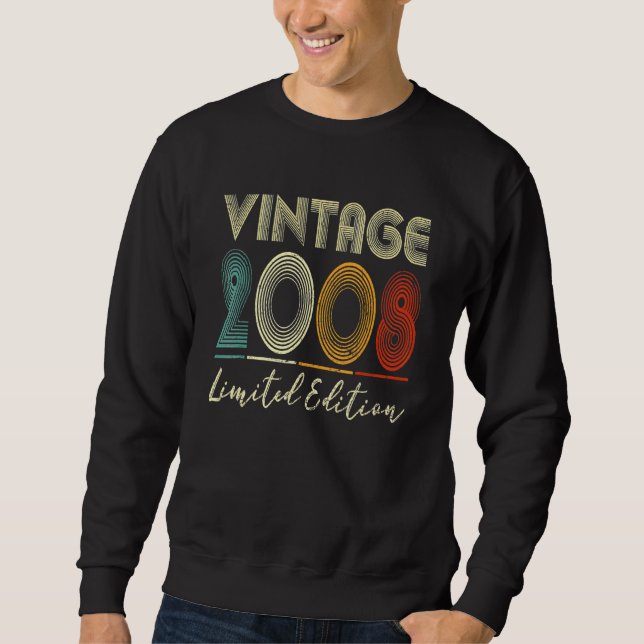 Moletom Vintage de 14 anos 2008 14 Bday (Frente)