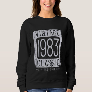 Moletom Vintage de 41 anos 1983 41ruas Decoração de Aniver